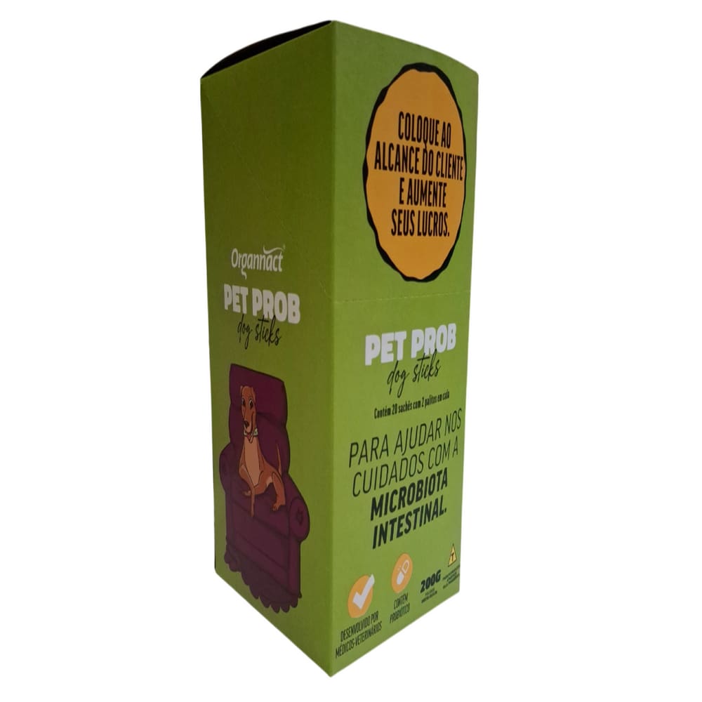 Suplemento Pet Prob Dog Sticks 20X10g Display - Organnact