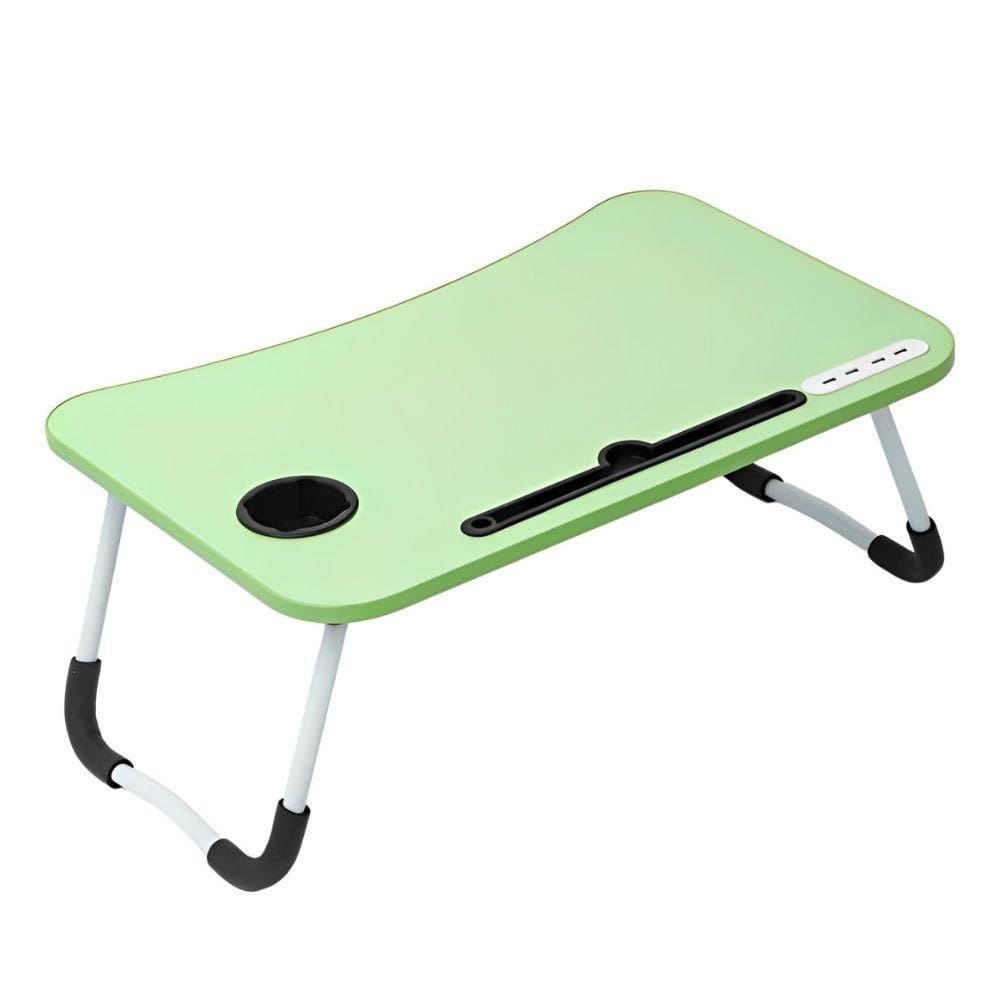 Mesa Notebook Dobravel Completa Com Ventilador Luminaria Usb E Suporte Para Cafe Da Manha