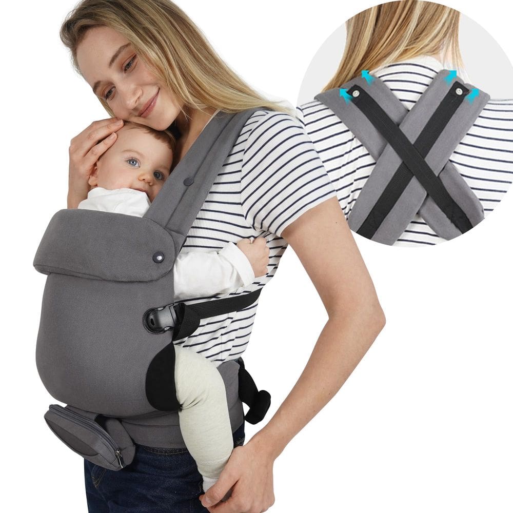 Portador de bebê Bovekeey, recém-nascido para criança, 7-20 kg de algodão e poliéster