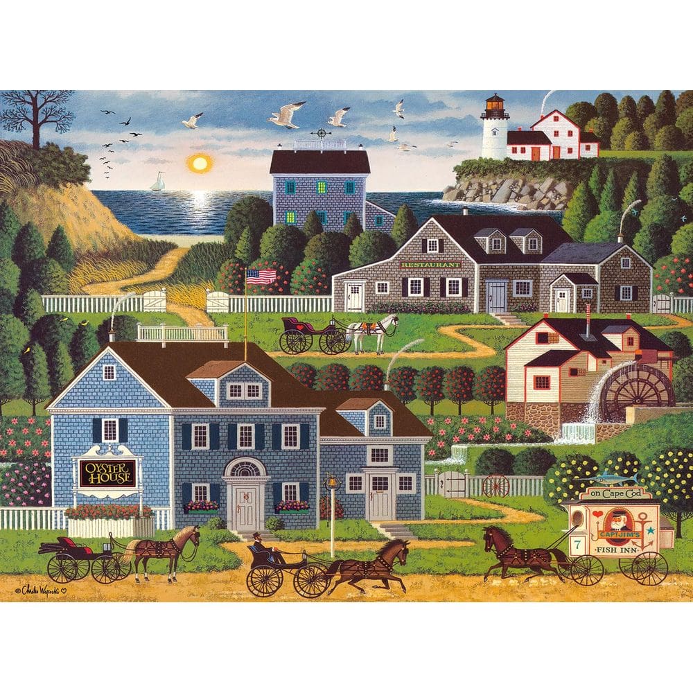 Quebra-cabeça Buffalo Games Charles Wysocki Sunset Bay 1000 unidades