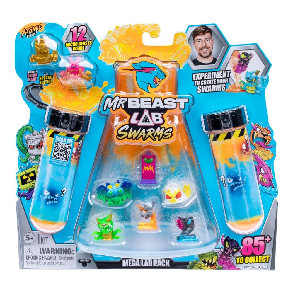 Micro Beasts MrBeast Lab Swarms Série 2 colecionáveis