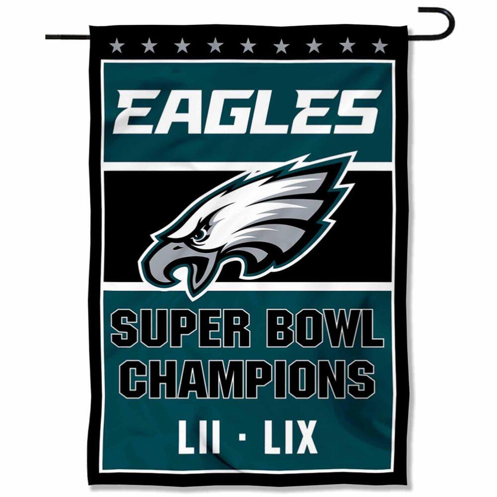 Bandeira WinCraft Philadelphia Eagles 2 vezes campeã 32x45cm