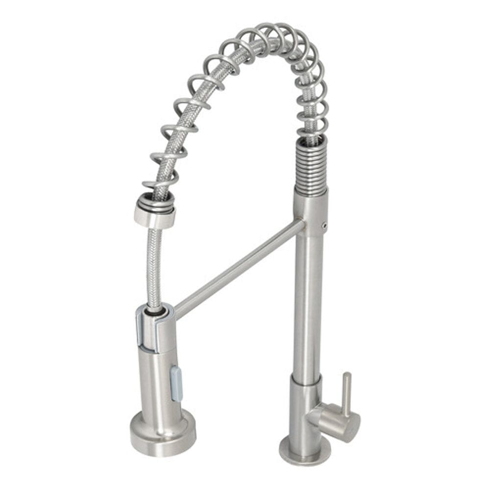 Torneira De Mesa Cozinha Gourmet Monocomando Escovado Deluxe