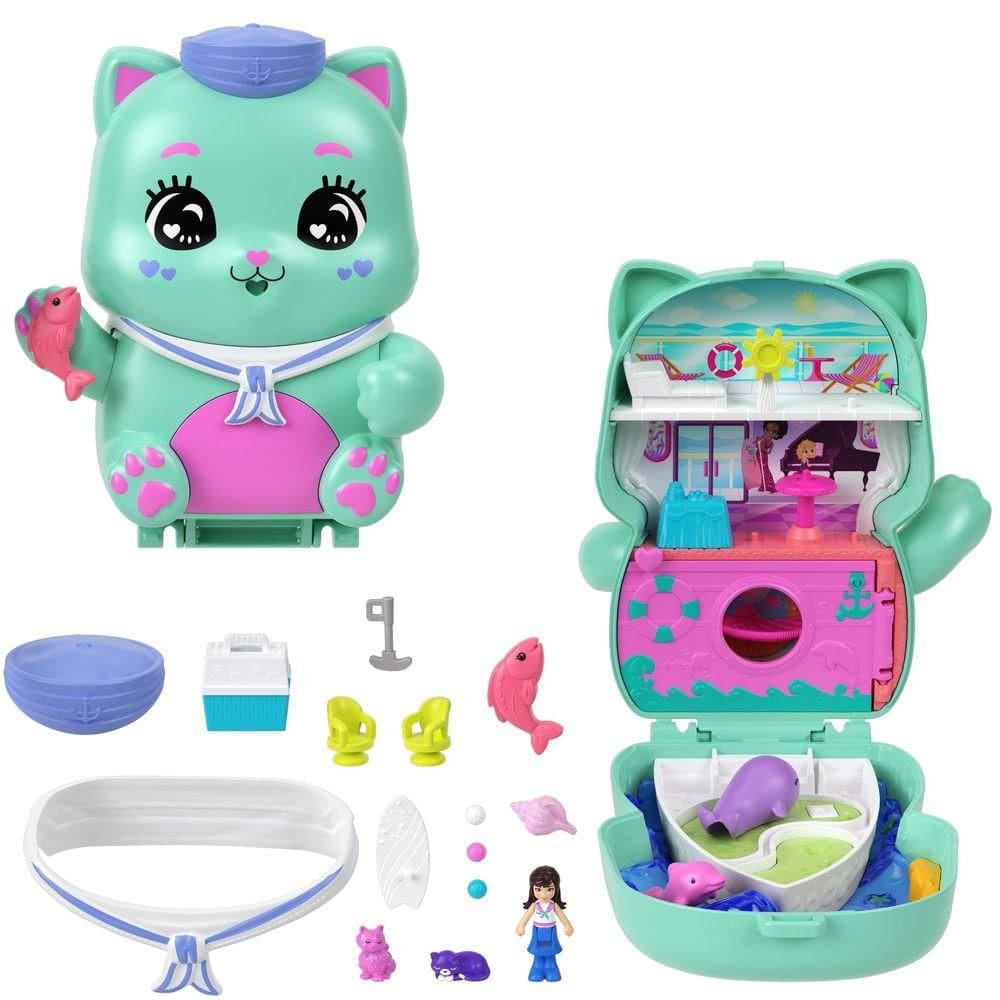 Polly Pocket Micro Mundo Estojo Gatinho - Mattel