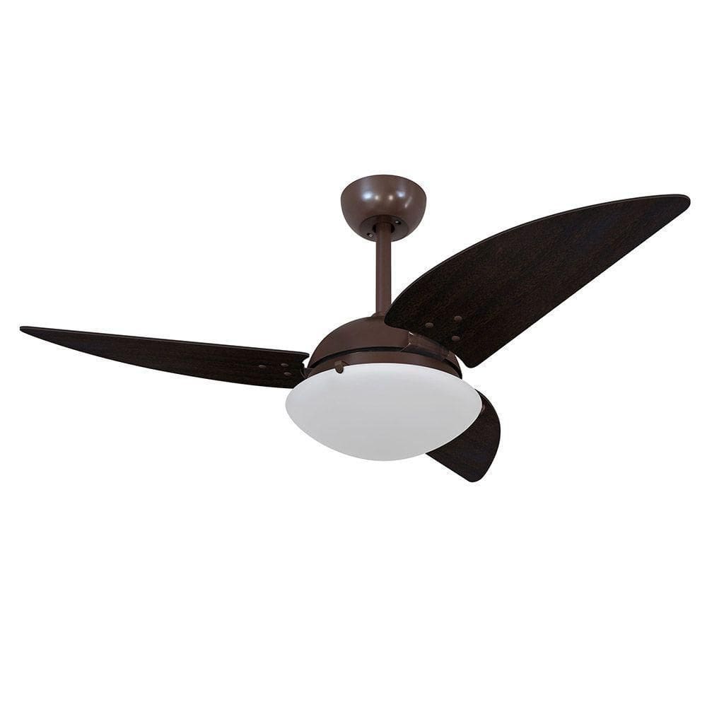 Ventilador De Teto Volare Café Vd300 3 Pás Tabaco 110V