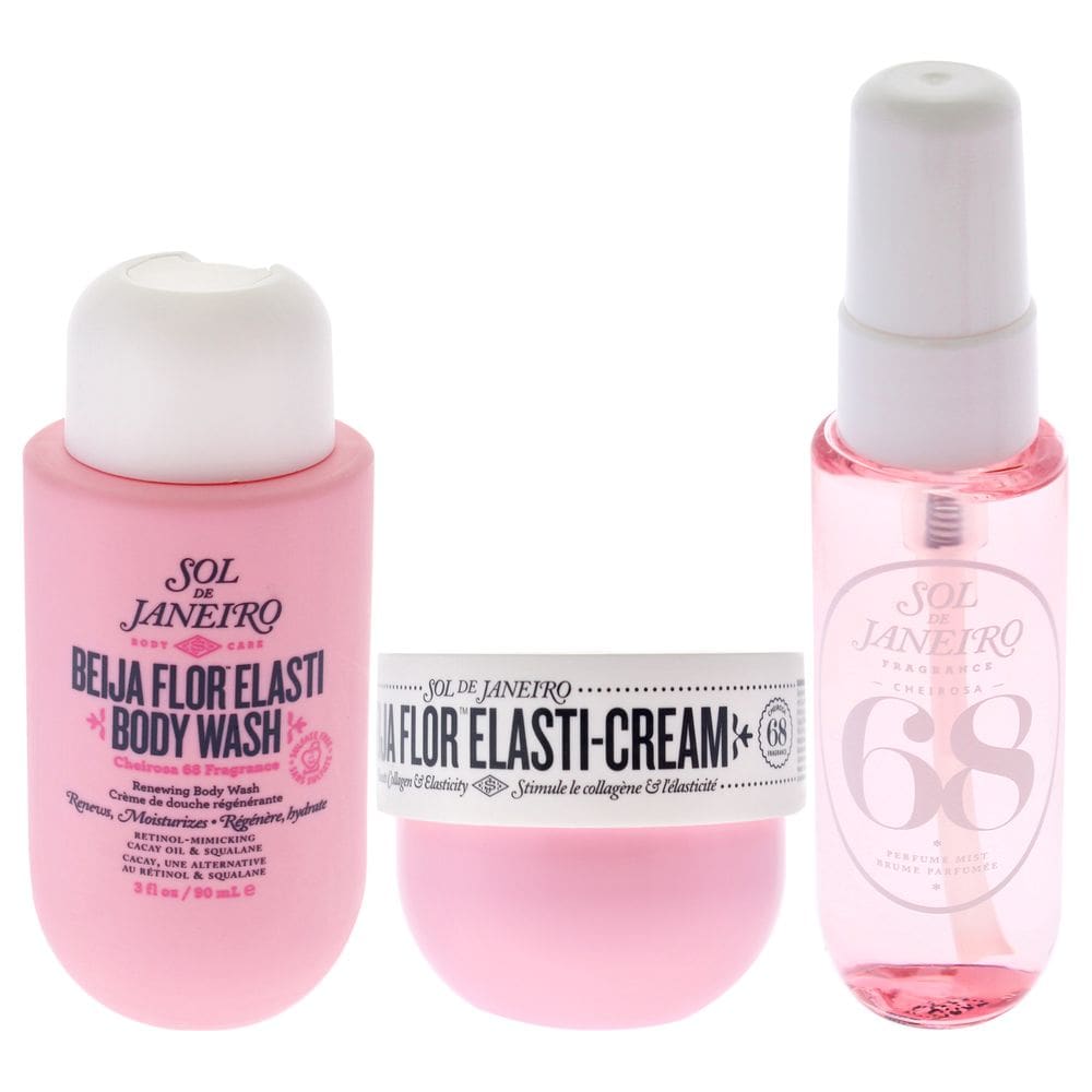 Conjunto de cuidados com a pele Sol de Janeiro Beija Flor Elasti 3 unidades