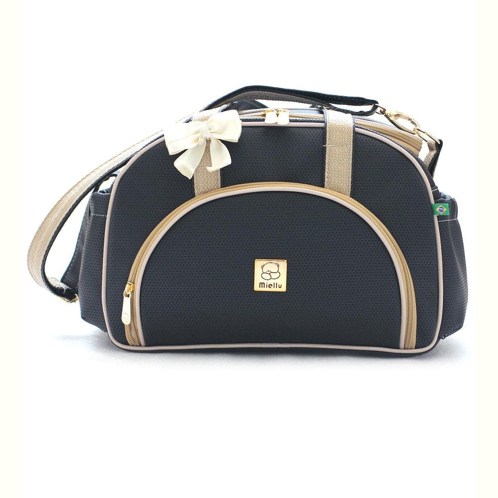 Bolsa Maternidade Pequena Bebe Menina Menino Miellu Preta