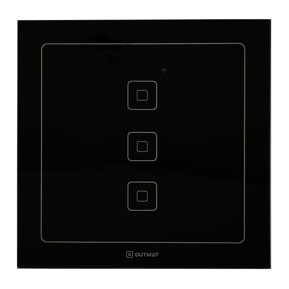 Interruptor Wifi Outmat Touch 3 Teclas 4X4 Alexa Celular