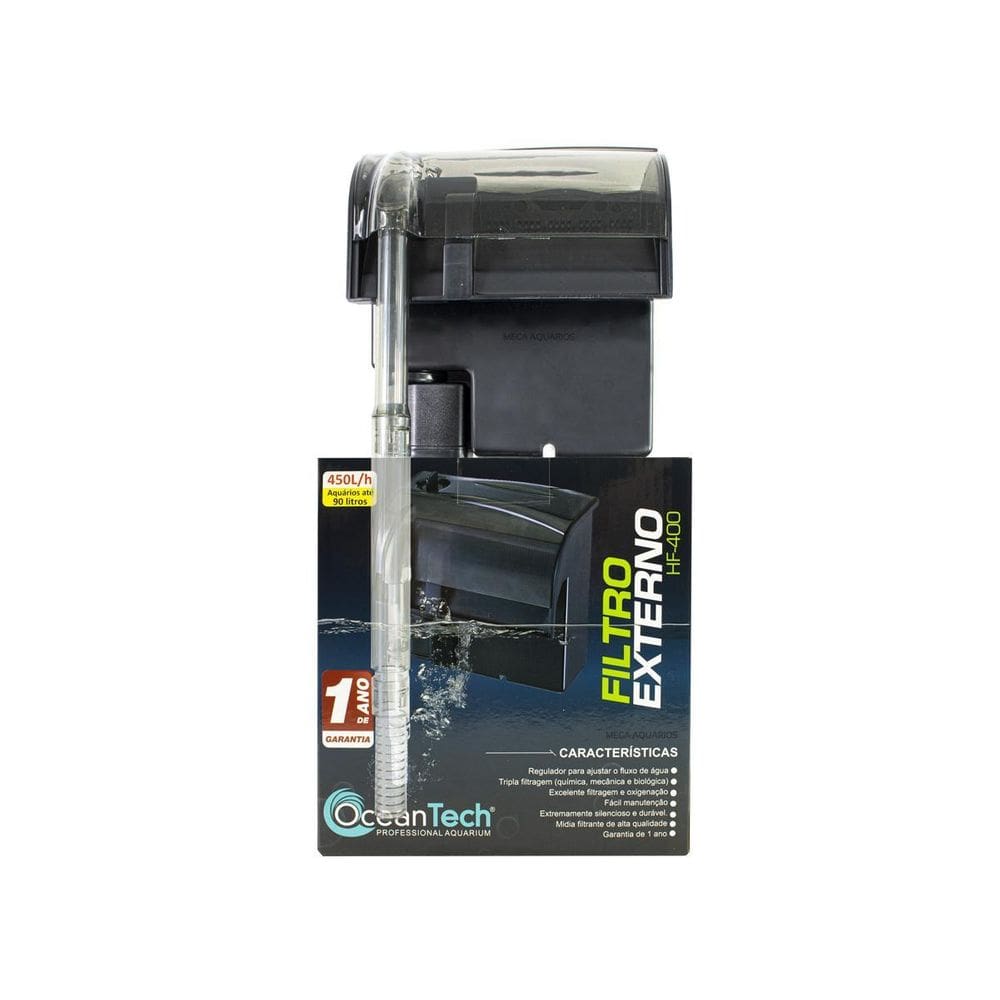 Filtro Hang-On Oceantech Hf-400 450Lh Aquário 90L - 110V