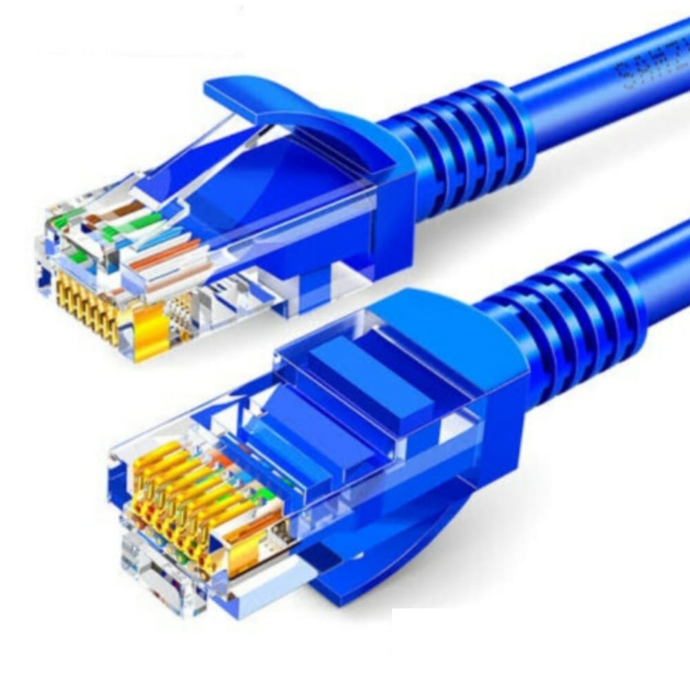 Cabo de Rede Crimpado RJ45 20 Metros Azul UTP Categoria 5e