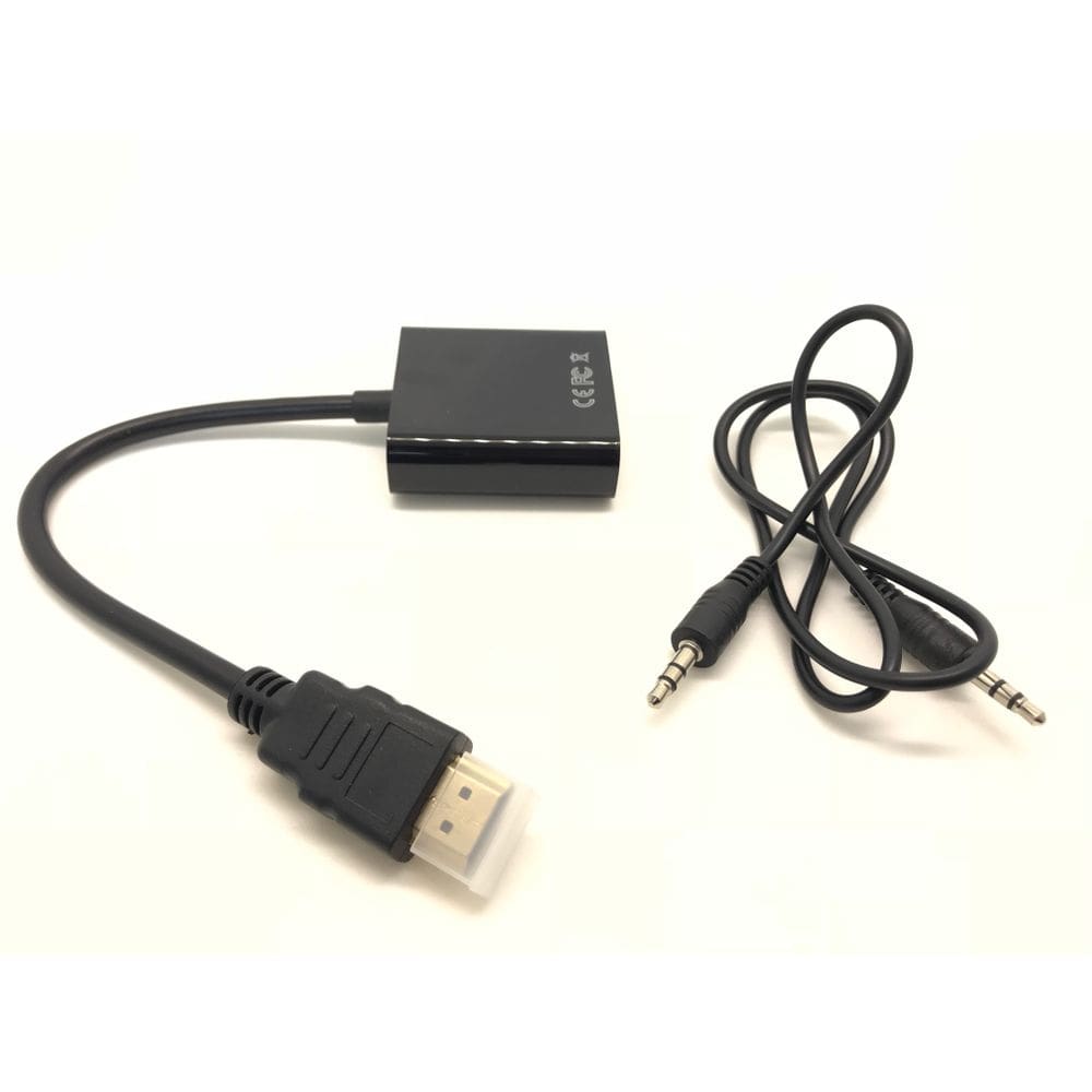 Cabo Adaptador Conversor Hdmi Para Vga Com Saída P2 De Áudio
