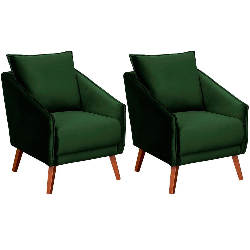 Kit 2 Poltronas para Sala e Escritório Decorativas Ellen