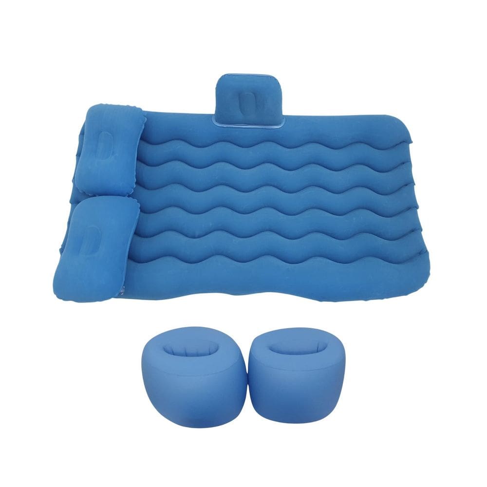 Cama Inflável Colchão Carro Veicular Viagem Azul Resistente