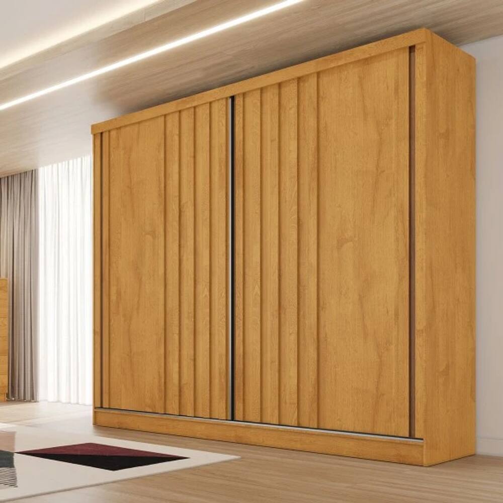 Guarda Roupa Ripado 2 portas Galati-Peroba Made Marcs