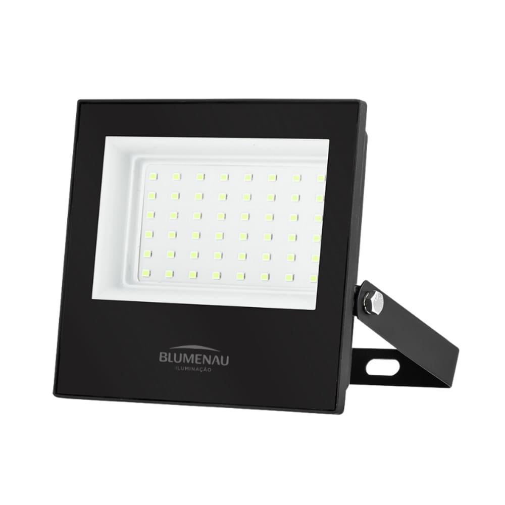 Refletor LED Play 50W Alumínio Bivolt IP66 Luz Verde Blumenau Iluminação