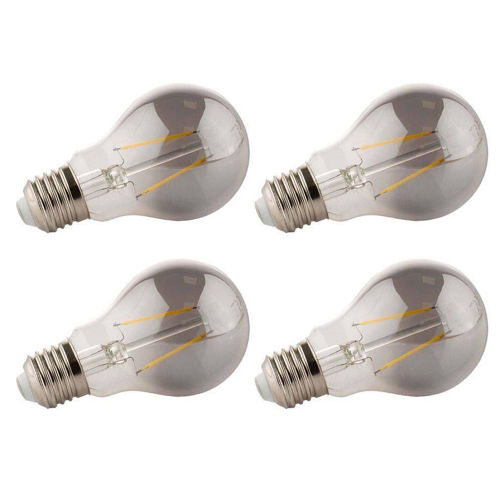 Lâmpada Led Fumê 30w Kit 4 Unid. Branco Quente Decorativa Iluminação Vintage Retrô Luz Casa Decoração Multifilamento