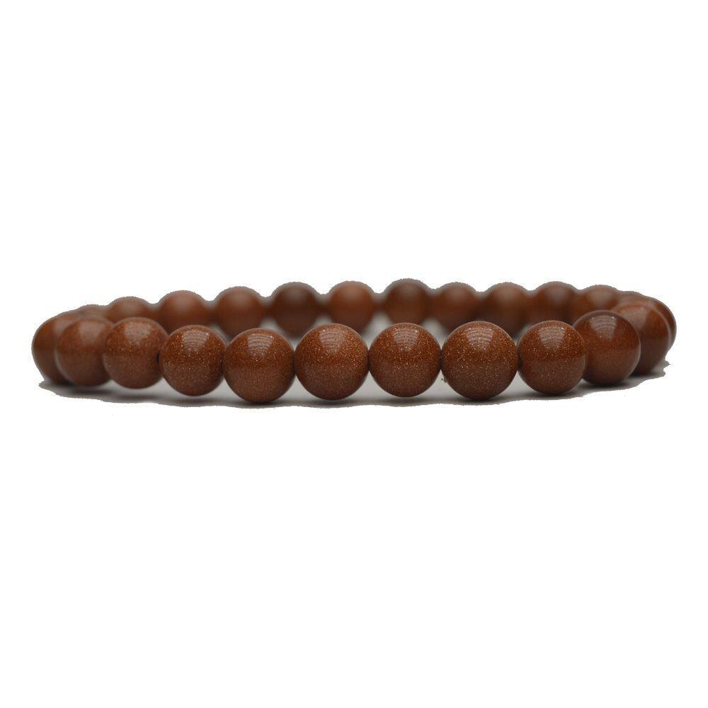 Pulseira Pedra Natural Do Sol Marrom
