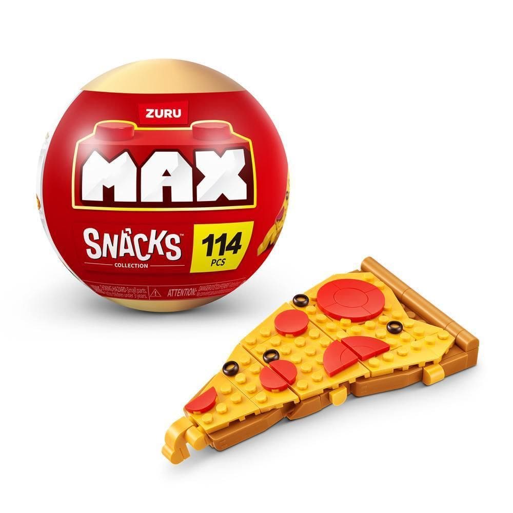 Blocos De Montar Max Premium Snacks - Pizza 114 Pçs