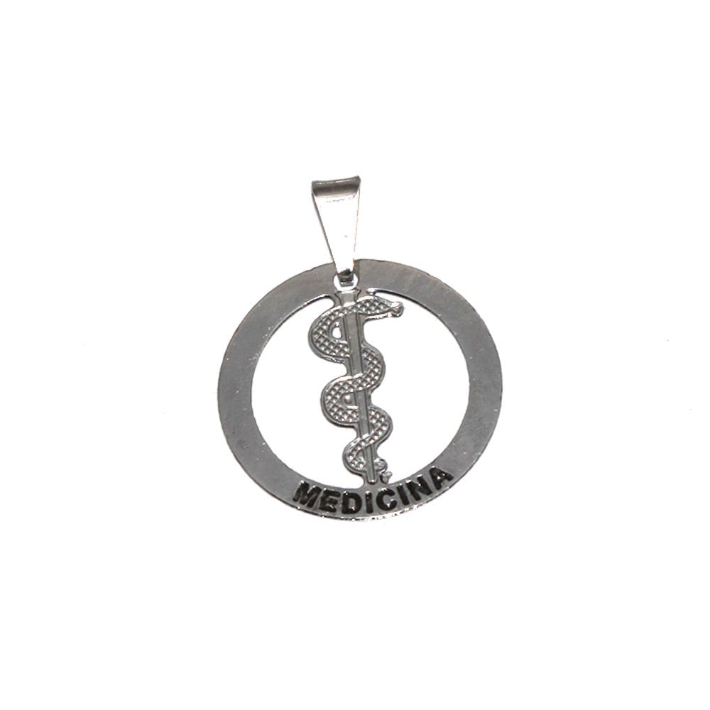 Pingente Minha Profissão Medicina Medica Aço Inox