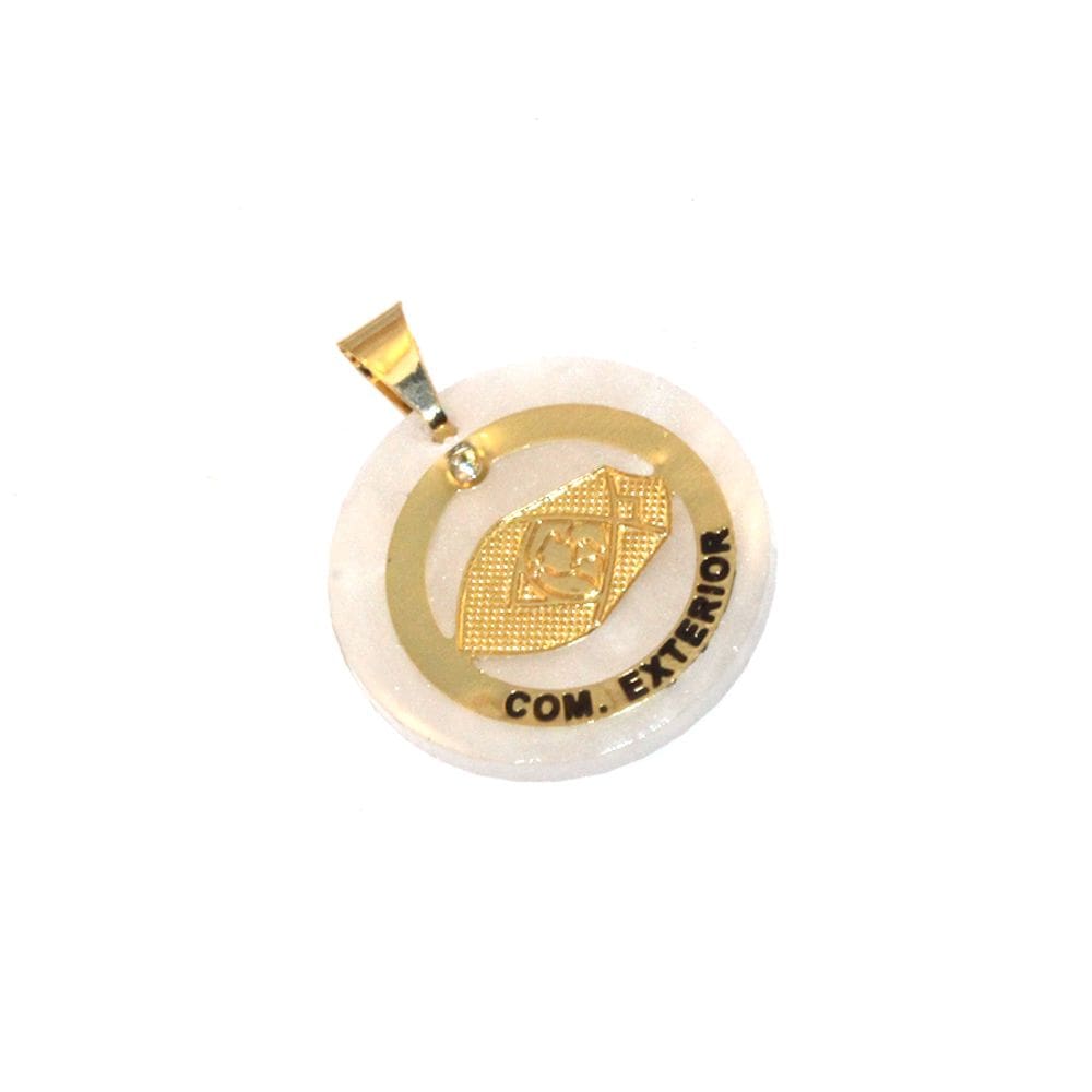 Pingente Profissão Comércio Exterior Folheado Ouro 18k