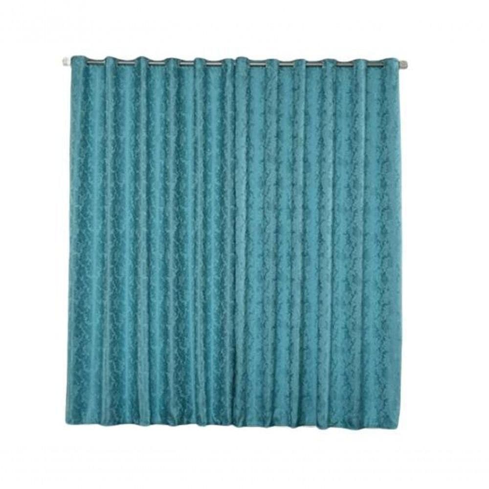Cortina Jacquard 2,80x2,30 Para Varão Simples Branco