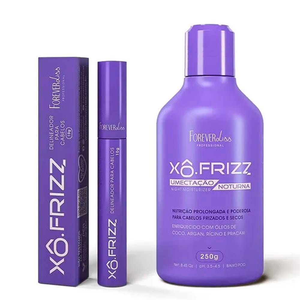 Kit Xô Frizz e Umectação Noturna Forever Liss
