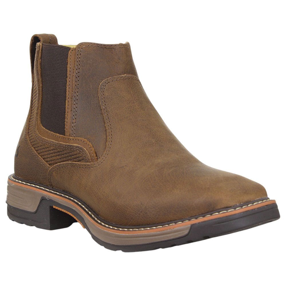 Botina Masculina Marrom Bico Quadrado Zebu 37974