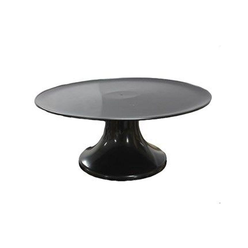 Suporte Para Bolo Borda Lisa - Preto - 28cm