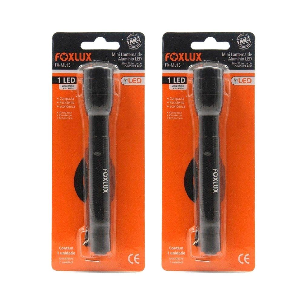 Lanterna Led em Aluminio 15 cm Ml5 2 Unidades Foxlux
