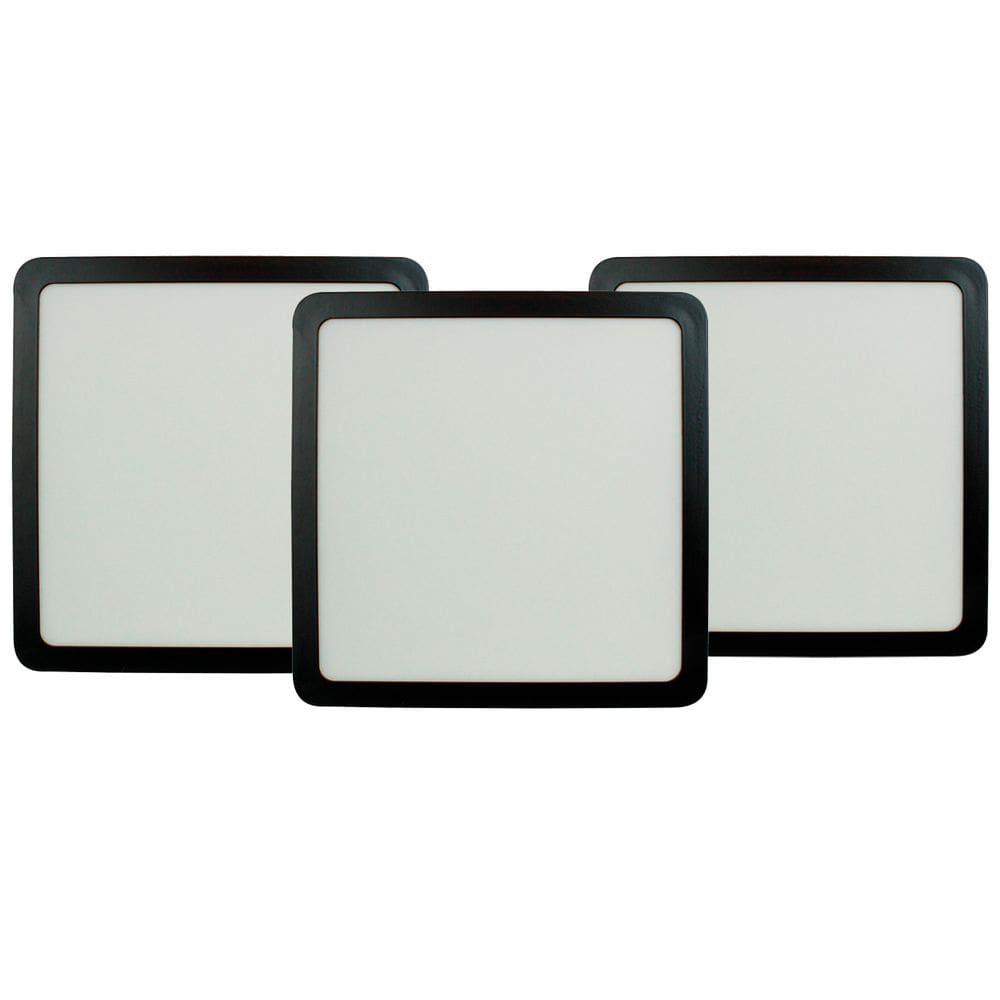 Kit 3 Painel de LED 24W 6500k Quad Sobrepor Bivolt Foxlux