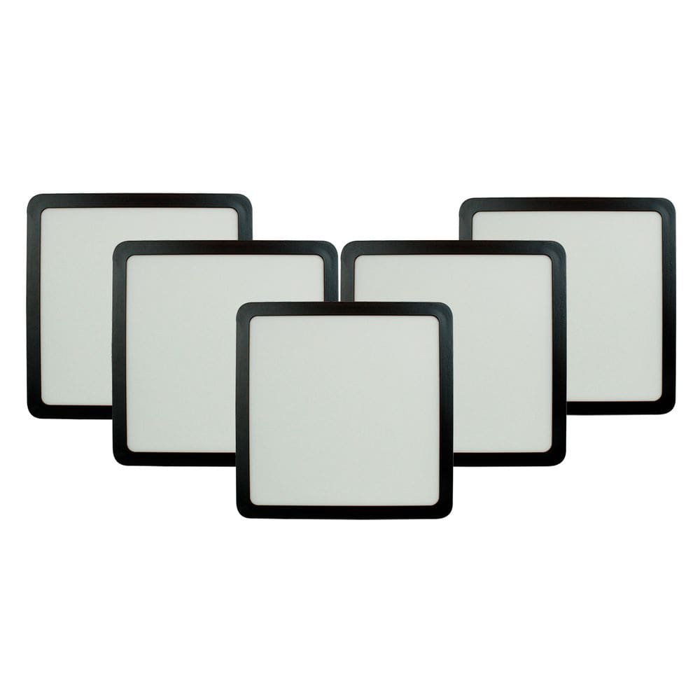 Kit 5 Painel de LED 24W 6500k Quad Sobrepor Bivolt Foxlux