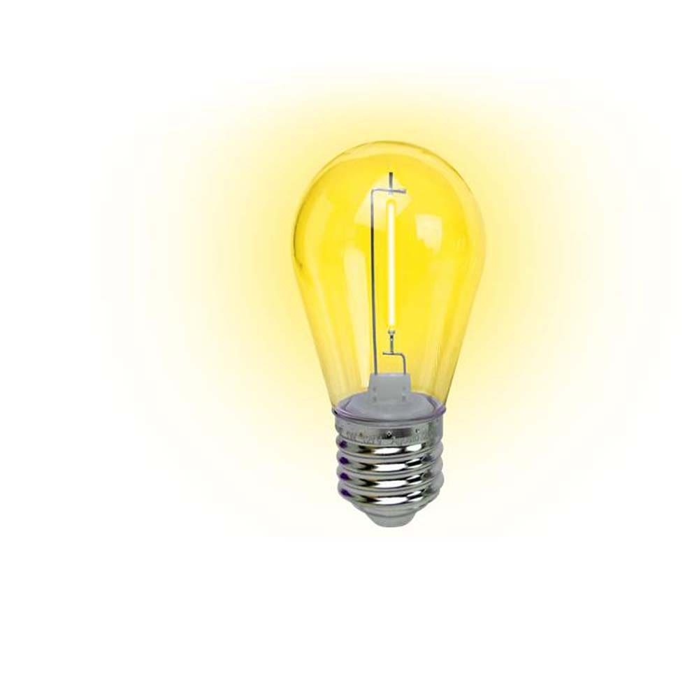 Lâmpada Led Filamento Amarelo 1W E-27 220V 4 Peças Foxlux