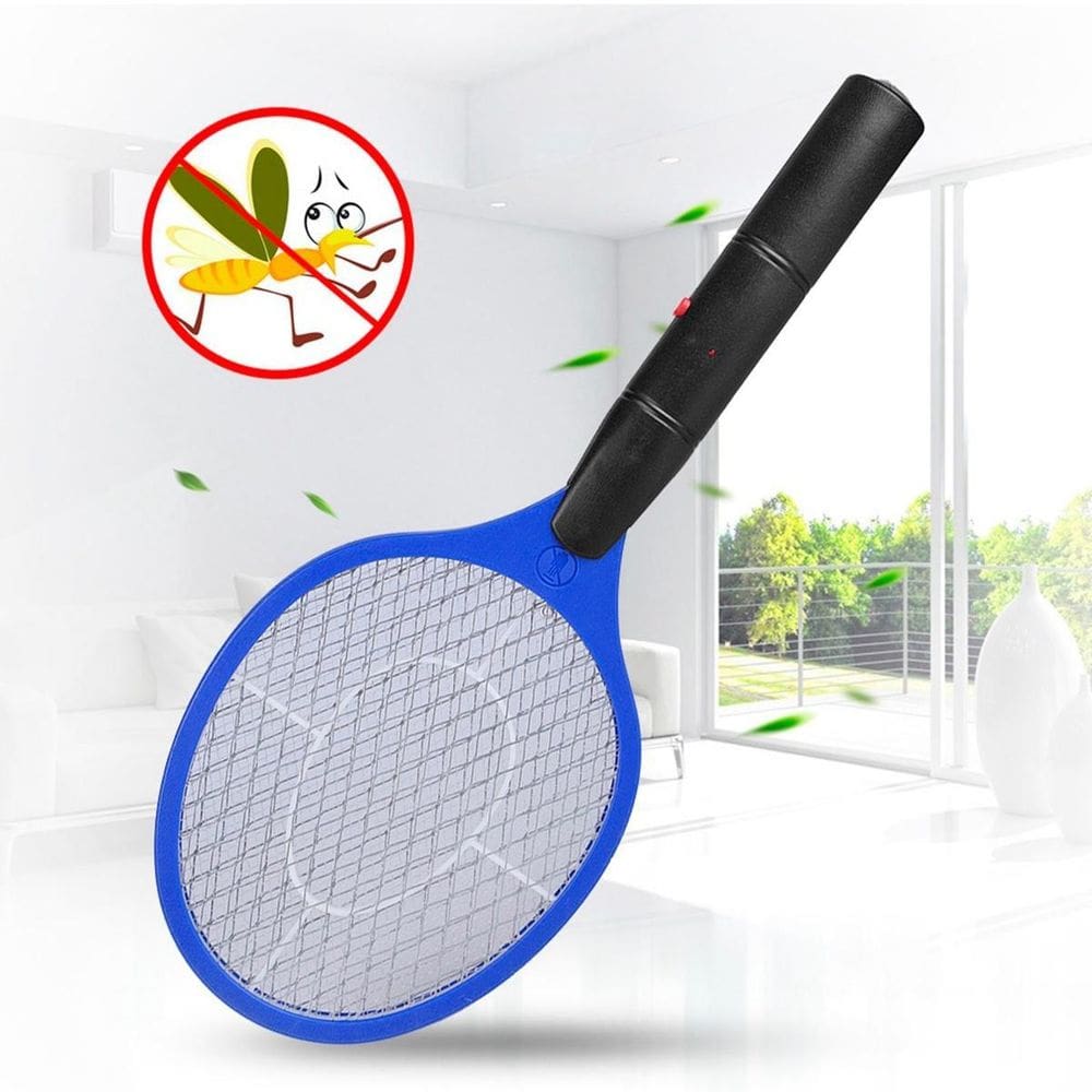Raquete Mata Mosquitos Pernilongos Com Material Durável