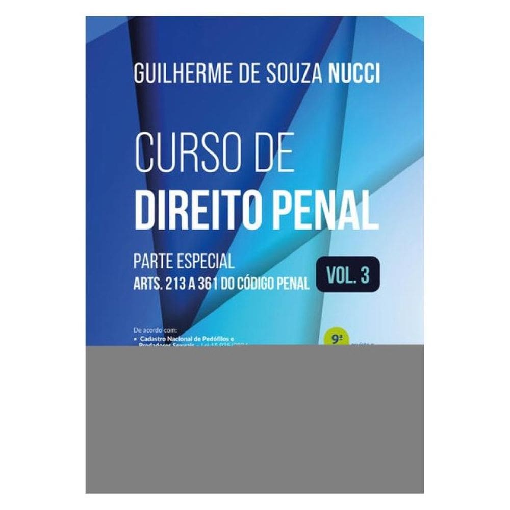 Curso De Direito Penal - Vol. 1 - 9ª Edição 2025