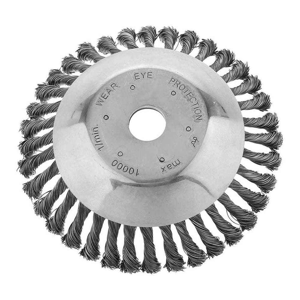 Escova De Aço 152mm Para Roçadeira Gasolina 33cc 43cc 52cc