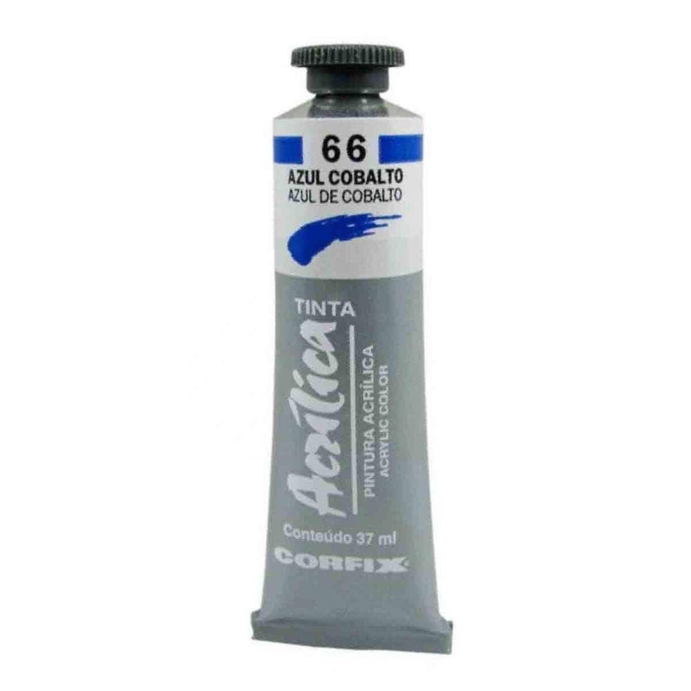 Tinta Acrílica Corfix 66 Azul Cobalto 37Ml