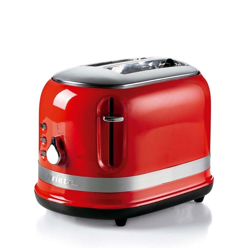 Torradeira Elétrica Ariete 149 Moderna Vermelha p/ 2 Fatias 6 Níveis de Tostagem 750W