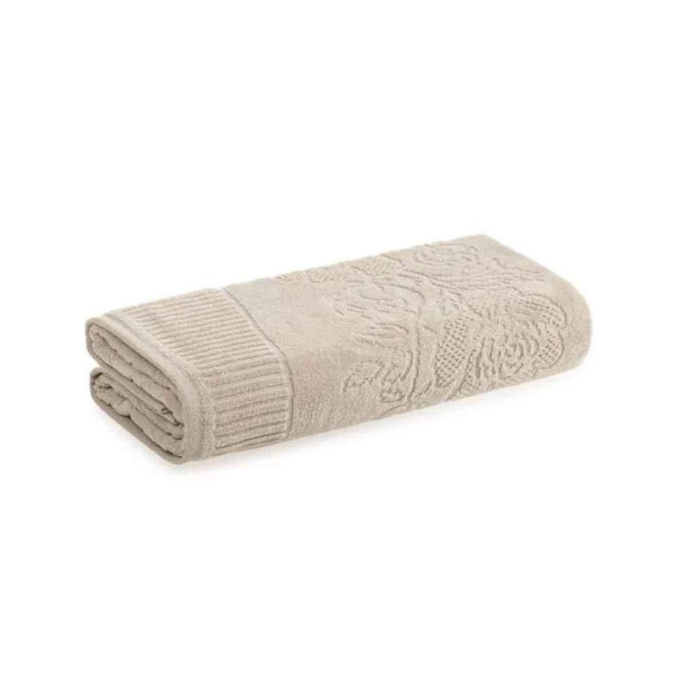 Toalha Banho Grace Fio Penteado 100% Algodão Bege Karsten