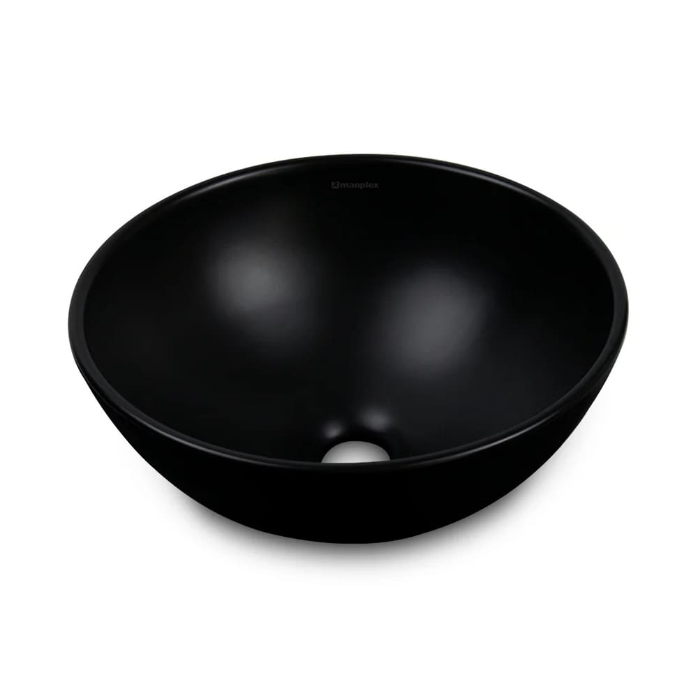 Cuba de Apoio para Banheiro Redonda 32 CM PT Fosco MP2208 - Manplex