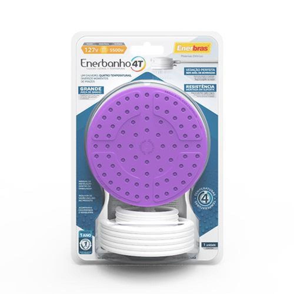 Enerbanho 4 T 127 V~5500 W - Enerbras Violeta - E3401-Ev