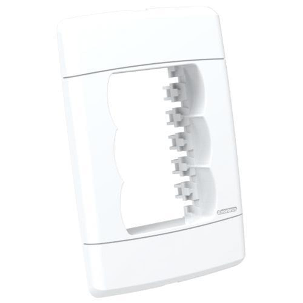 Placa Para 3 Modulos 4X2 - Enerbras Neo Sottile Branco