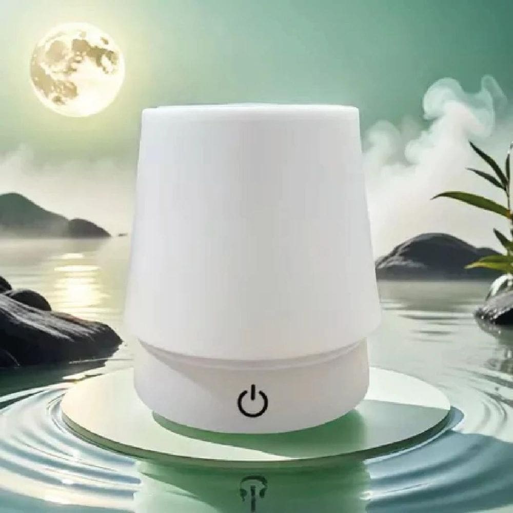 Luminaria Mesa Recarregavel Toque Retratil Aço Quente Led