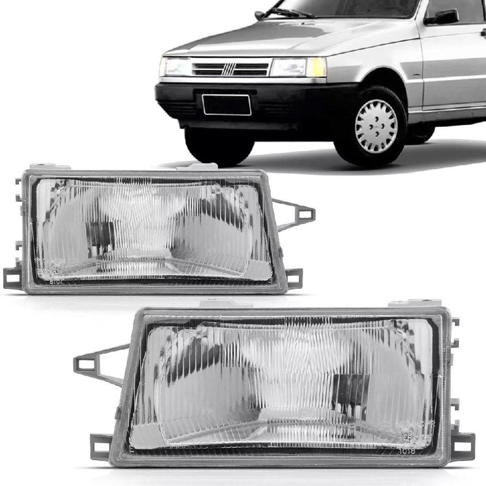 Farol Uno Fiorino 91-03 Prêmio Elba 91-96 Cromado
