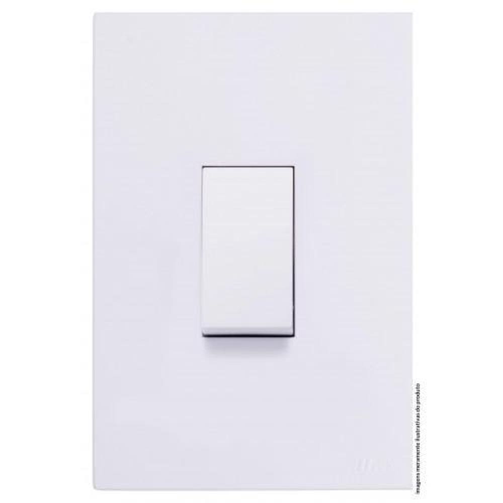 Conjunto Interruptor Simples Vertical 4X2 Brg10856-1Br