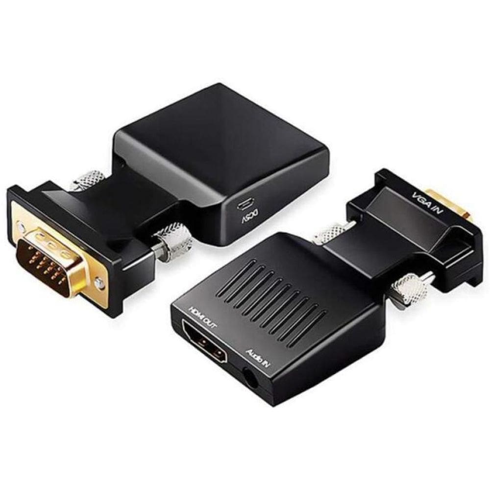 Conversor Adaptador Vga X Hdmi Com Audio