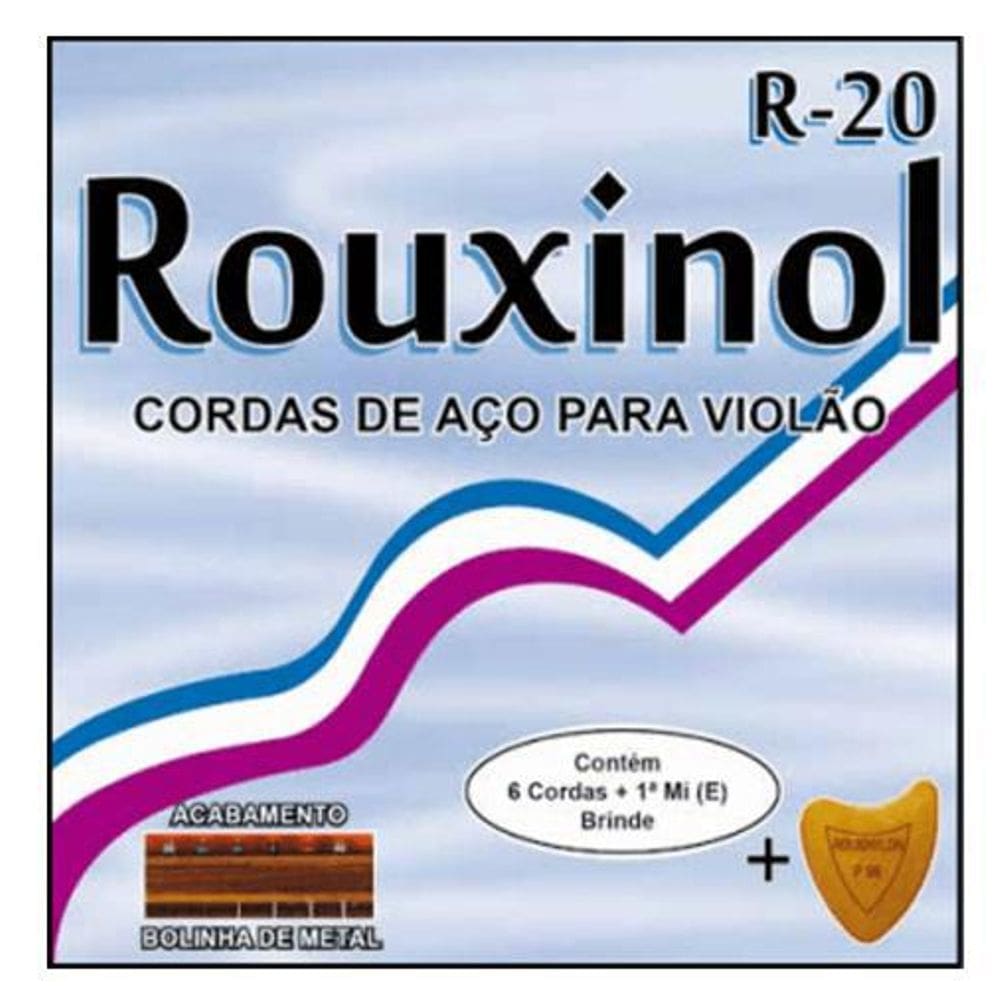 Encordoamento Corda Aço Violao R20 Rouxinol Bolinas De Metal