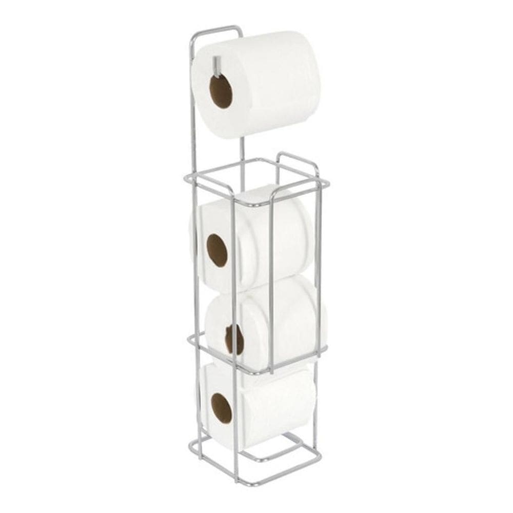 Porta Papel Higienico Metal Capacidade De 4 Rolos De Papel