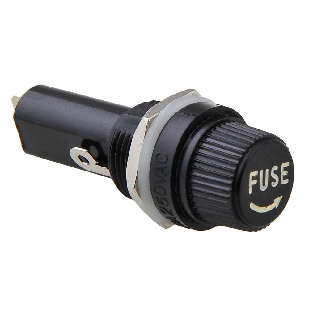 Porta Fusivel De Vidro 5X20Mm Preto