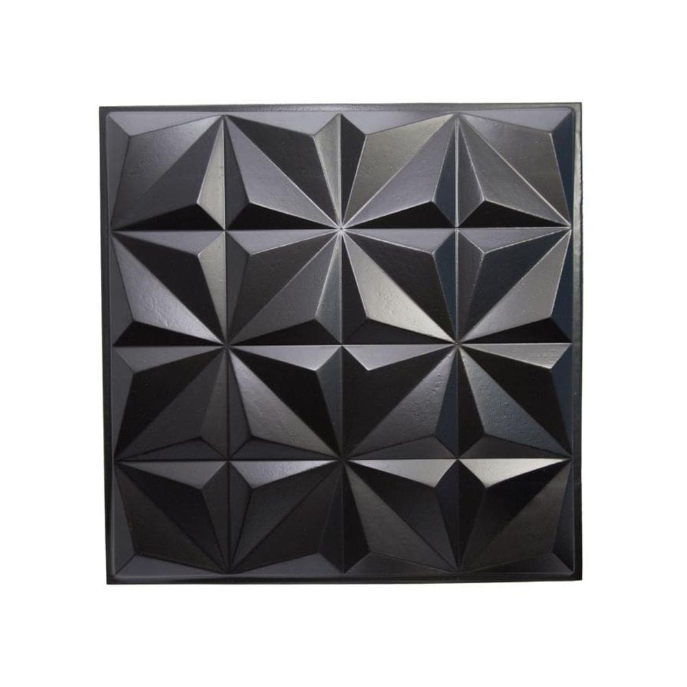 Kit 30 Placas Revestimento De Parede Pvc 3D Estelar Preto