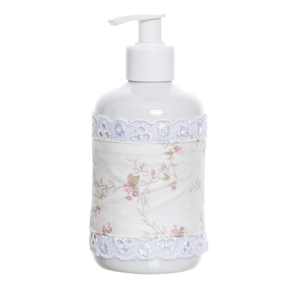 Porta Álcool/Sabonete 250ml Porcelana - Válvula - 15cm